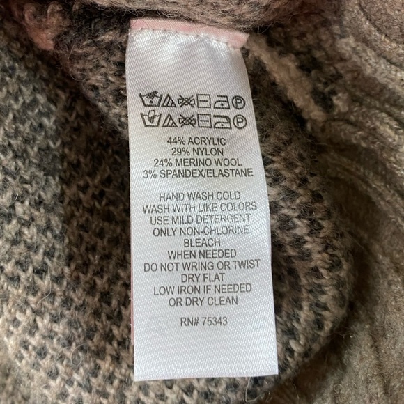 Christian Siriano Women’s NY Camo‎ Sweater Merino Wool Blend Mock Neck Size S - Picture 4 of 10